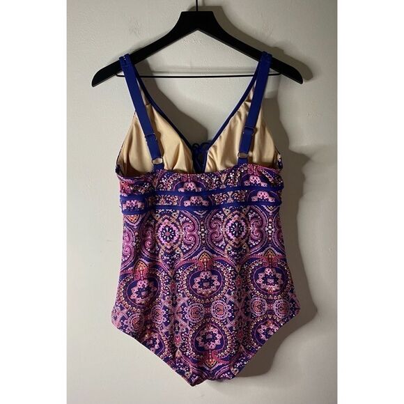 Sea Angel Patterned One Piece Swimsuit Size L - Picture 2 of 9